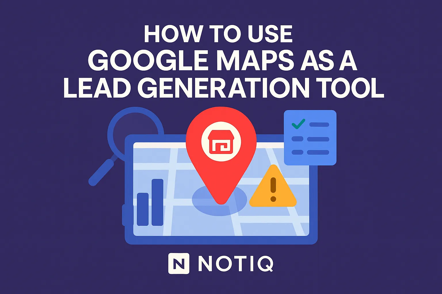 Image showing a user analyzing Google Maps with marked locations, illustrating businesses with poor SEO presence for outreach